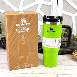 NIB Stanley 40 oz Quencher H2.0 FlowState Tumbler Neon Collection: Neon …